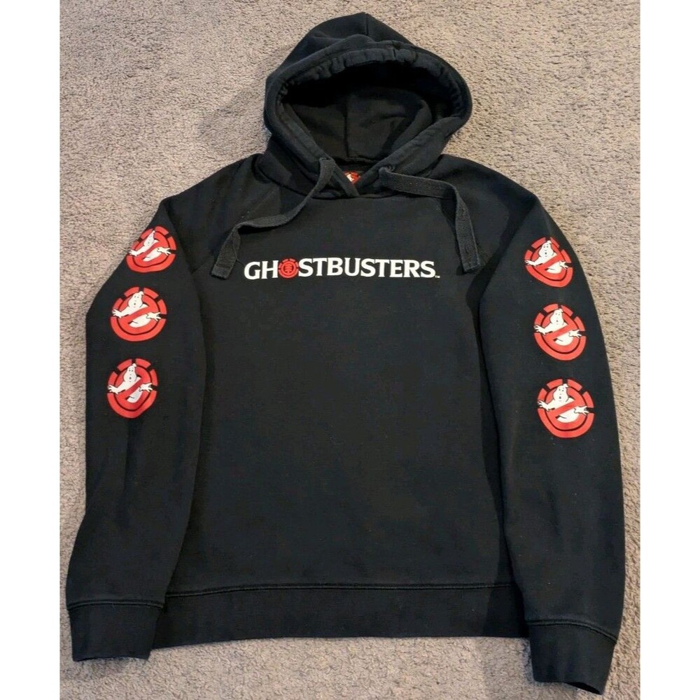 Rare Element X Ghostbusters Pullover Black Hoodie… - image 2